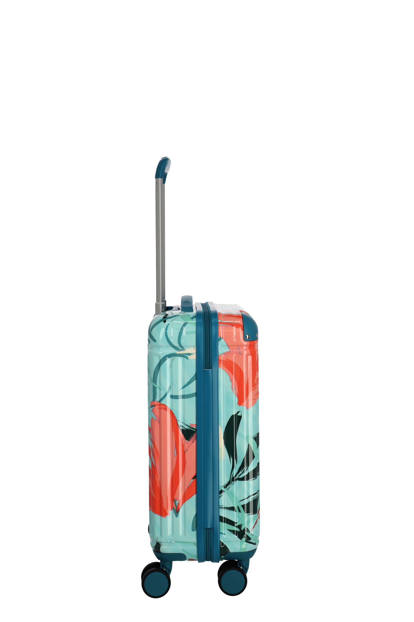 Travelite Travelite Cruise S 4-wiel handbagage trolley tuquoise lelie