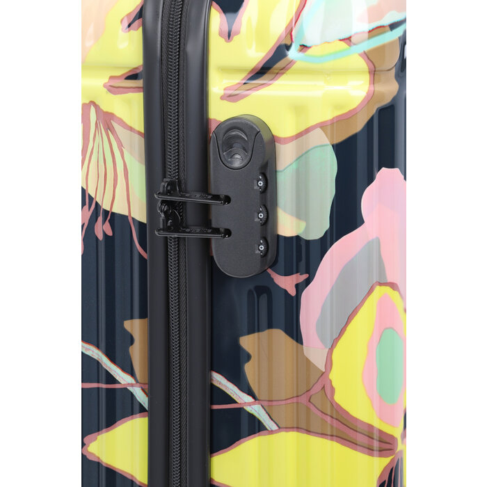 Travelite Travelite Cruise S 4-wiel handbagage trolley geel/orchidee