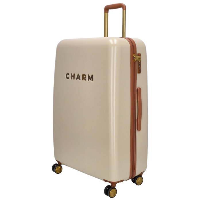Charm London Charm London Travel 76cm-94L reiskoffer beige