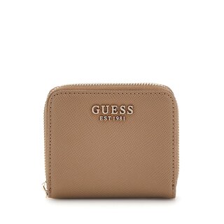 GUESS GUESS Laurel SLG rits-portemonnee small dark taupe
