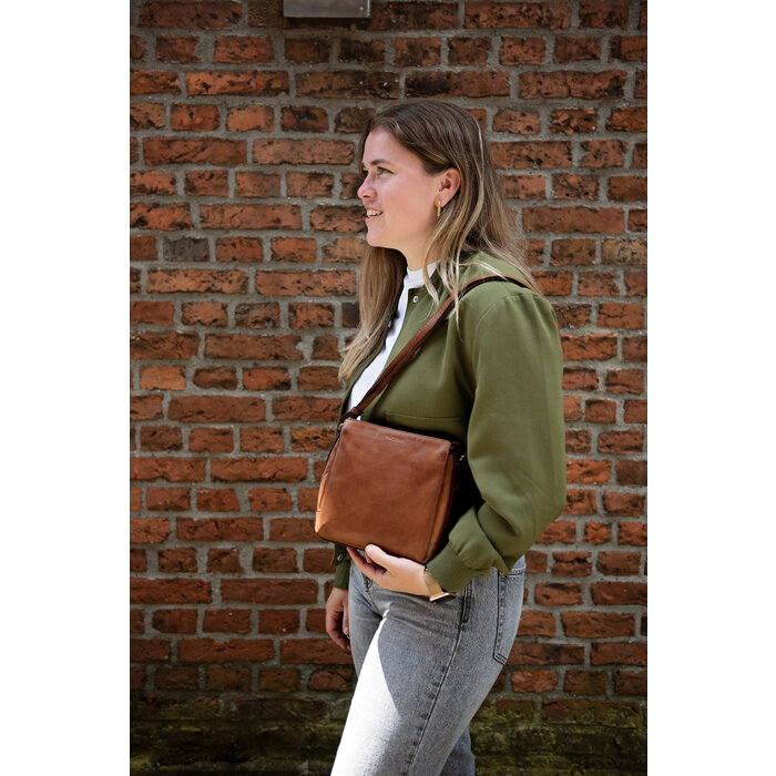 BAG2BAG Bag2Bag Bejden schoudertasje mushroom
