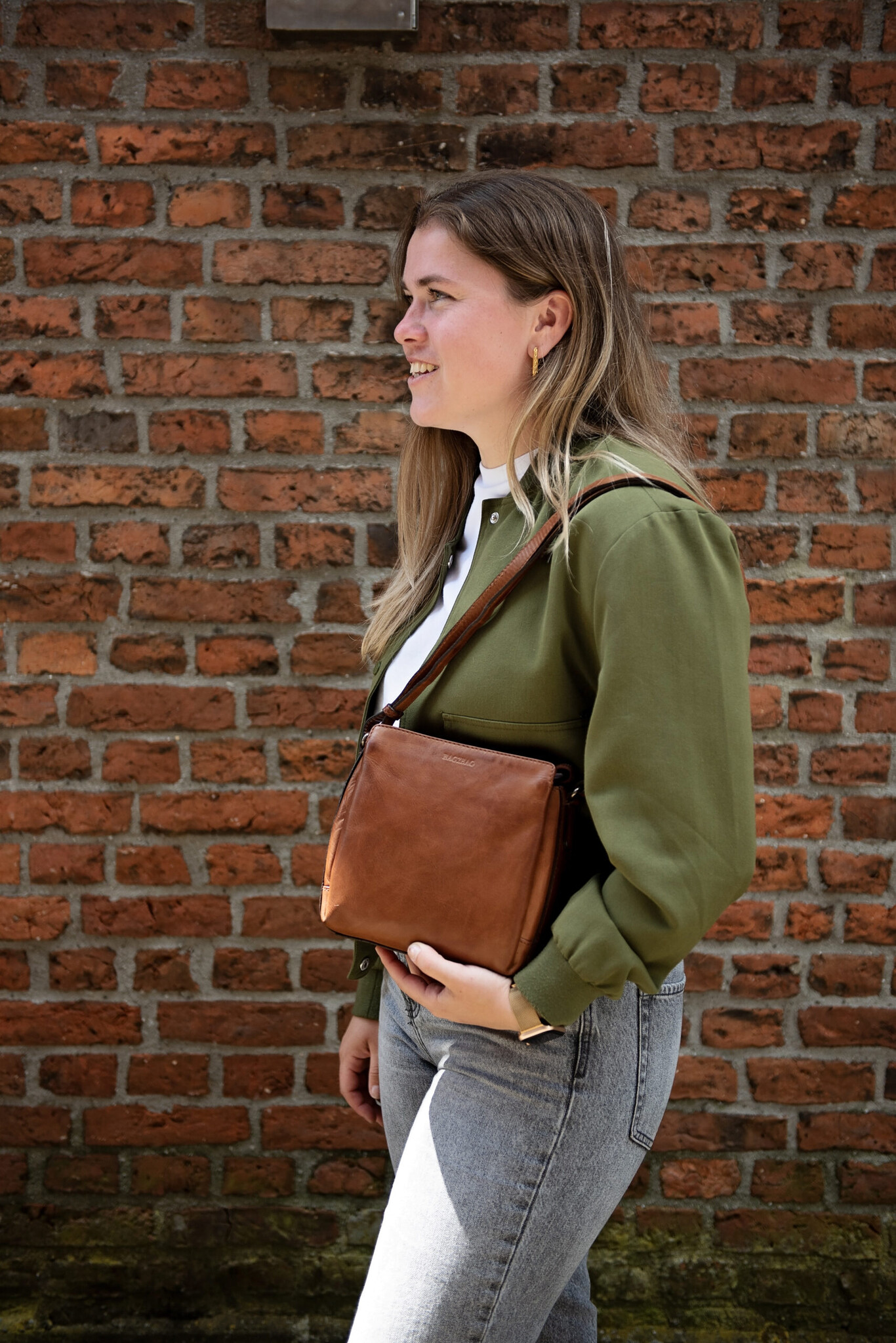 BAG2BAG Bag2Bag Bejden schoudertasje mushroom