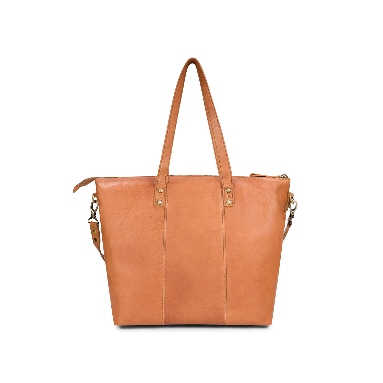 BAG2BAG Bag2Bag Mala leren shopper porto cognac