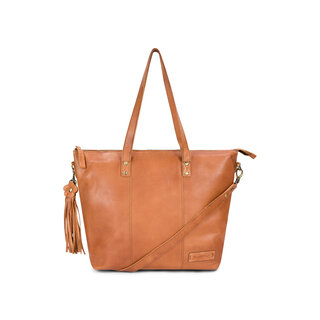 BAG2BAG Bag2Bag Mala leren shopper porto cognac