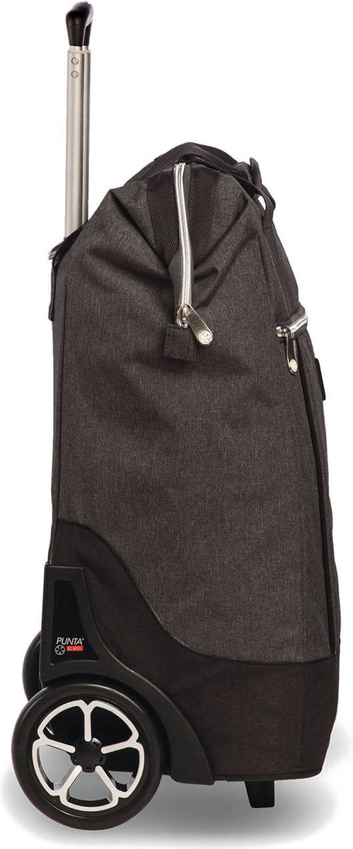 Big Wheel boodschappentrolley donker grijs