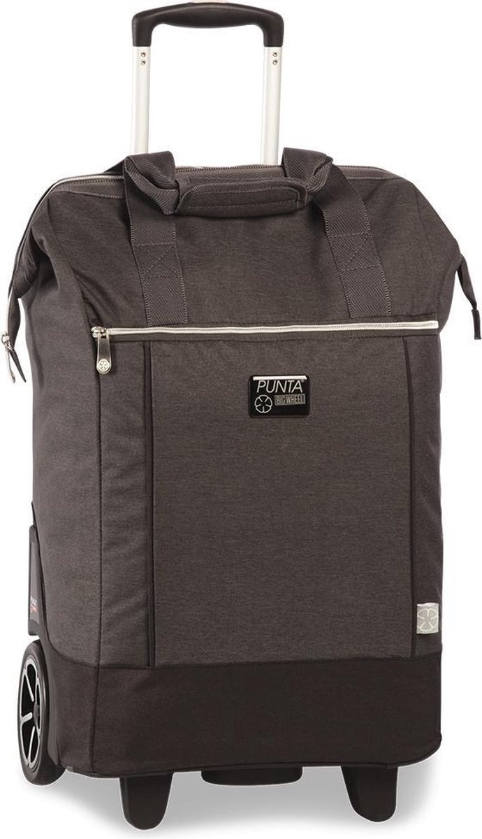 Big Wheel boodschappentrolley donker grijs