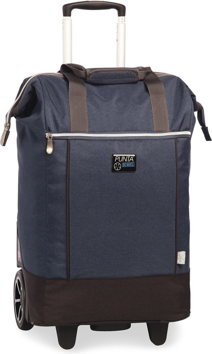 Big Wheel boodschappentrolley marine blauw