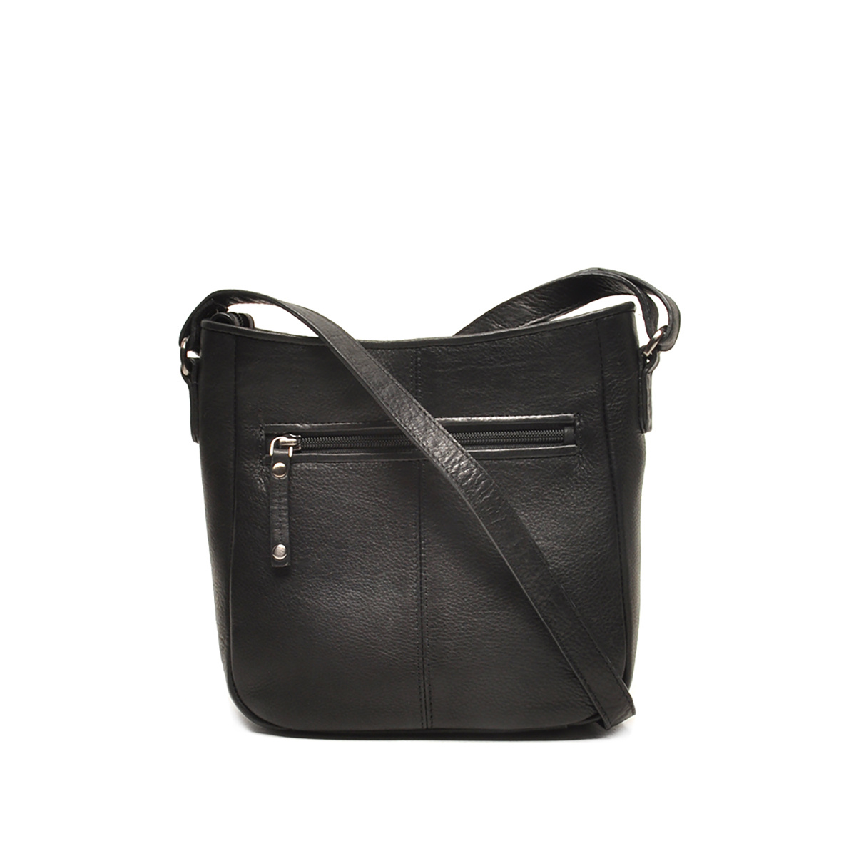 Berba Lucca leren crossbody-tas 335-044 zwart