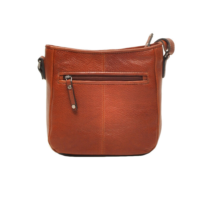 Berba Lucca leren crossbody-tas 335-044 brandy