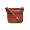 Lucca leren crossbody-tas 335-044 brandy