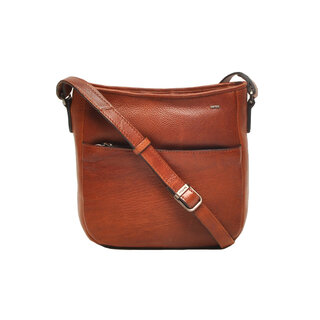Berba Lucca leren crossbody-tas 335-044 brandy