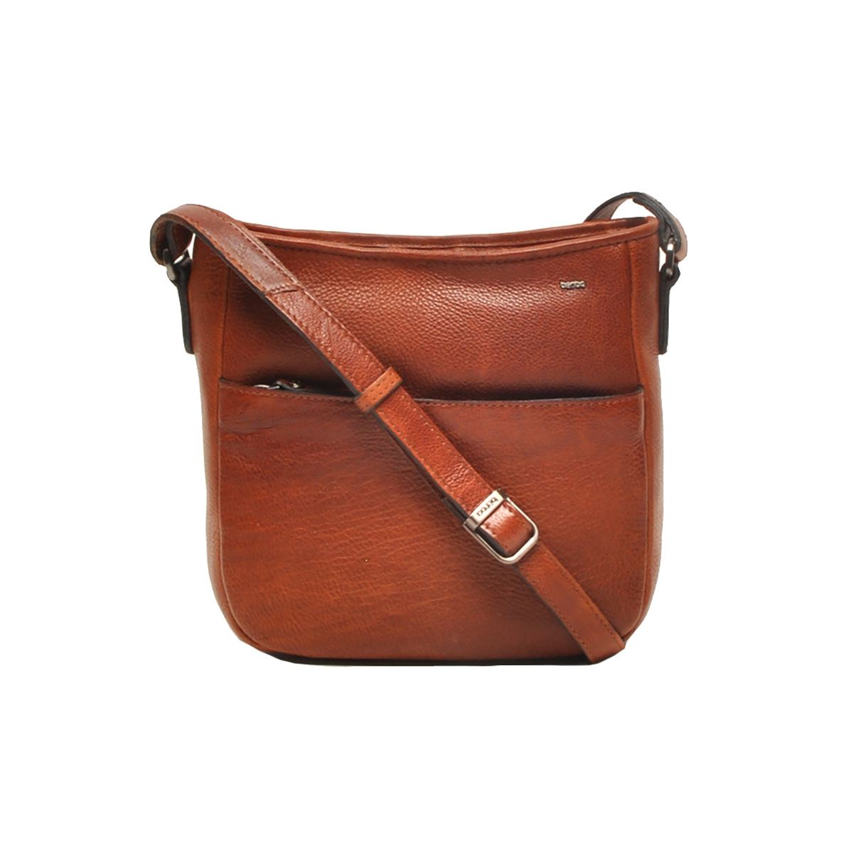 Berba Lucca leren crossbody-tas 335-044 brandy