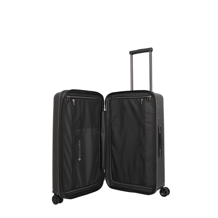 Travelite Travelite Roomer 66CM-66L expandable reiskoffer zwart
