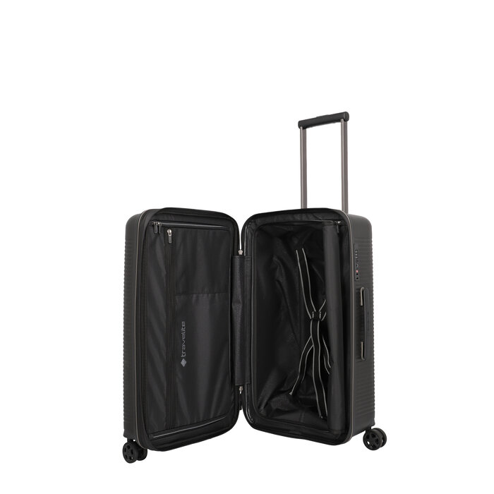 Travelite Travelite Roomer 66CM-66L expandable reiskoffer zwart
