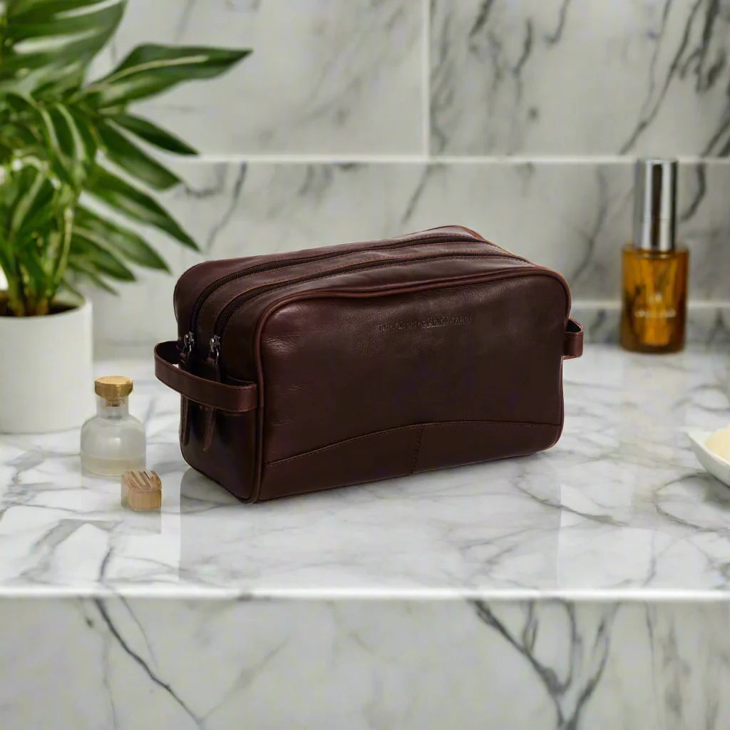 Chesterfield Stacey leren toilettas bruin