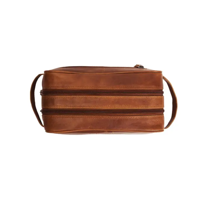 Chesterfield Stacey leren toilettas cognac