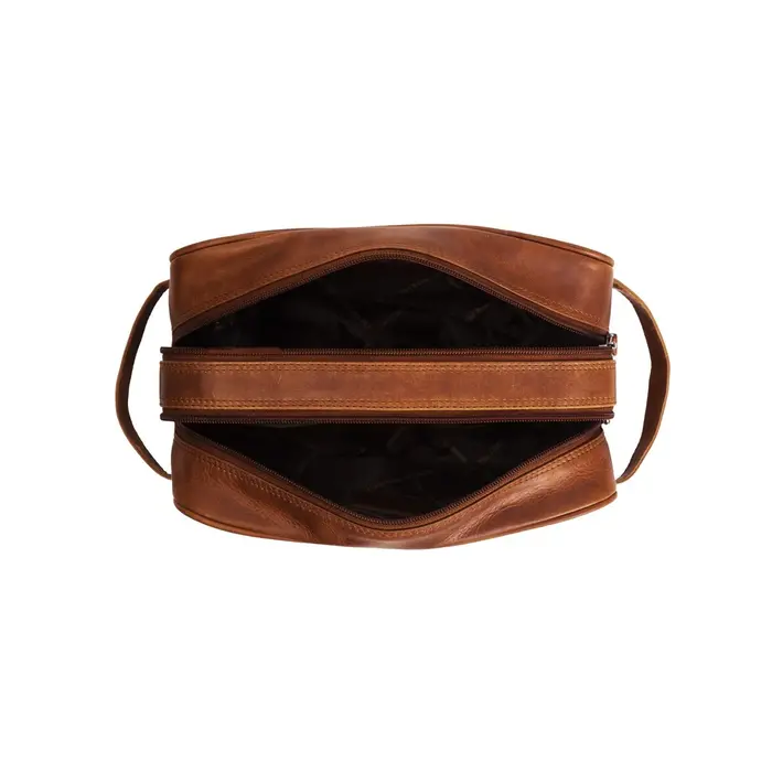 Chesterfield Stacey leren toilettas cognac