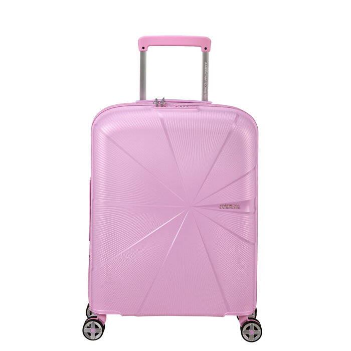 American Tourister AT Starvibe spinner 55cm expandable metallic pastel lavender