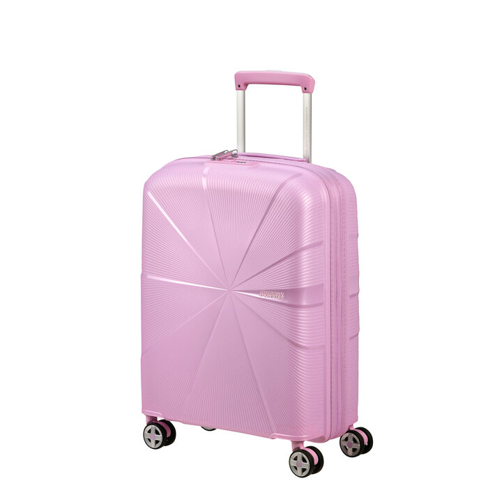 American Tourister AT Starvibe spinner 55cm expandable metallic pastel lavender