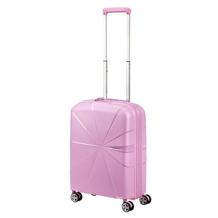American Tourister AT Starvibe spinner 55cm expandable metallic pastel lavender
