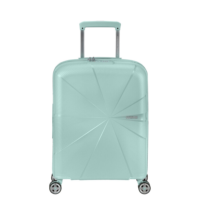 American Tourister AT Starvibe spinner 55cm expandable metallic surf blue