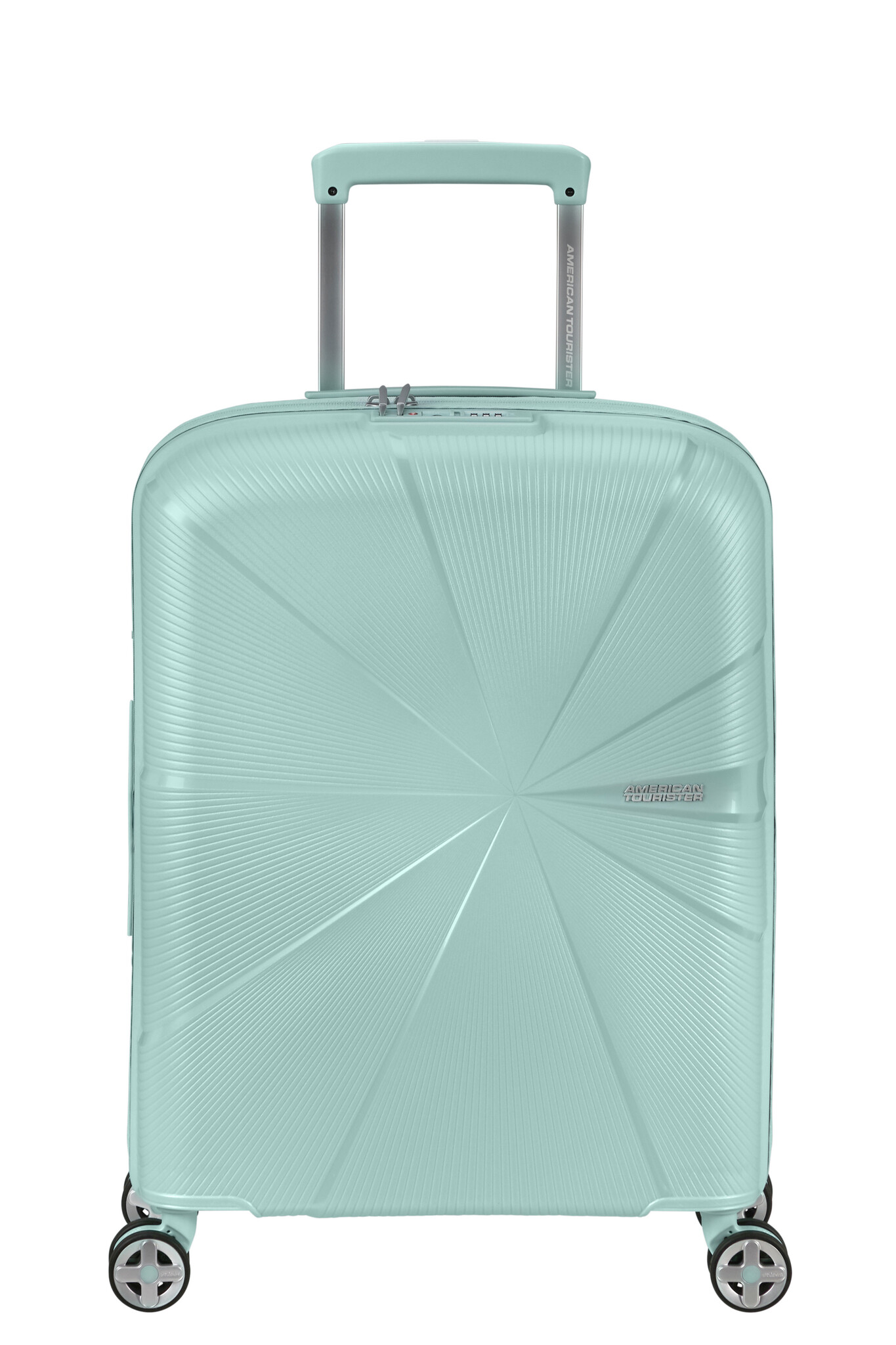 American Tourister AT Starvibe spinner 55cm expandable metallic surf blue