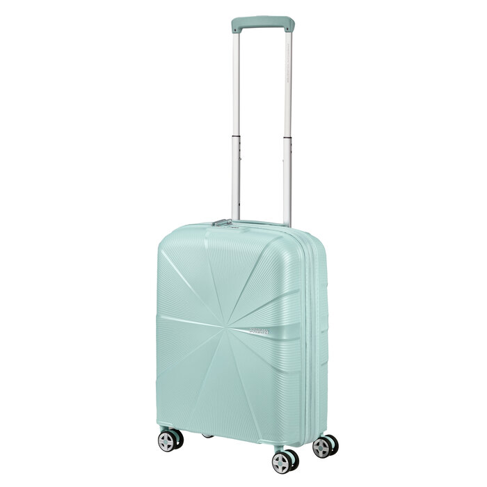 American Tourister AT Starvibe spinner 55cm expandable metallic surf blue