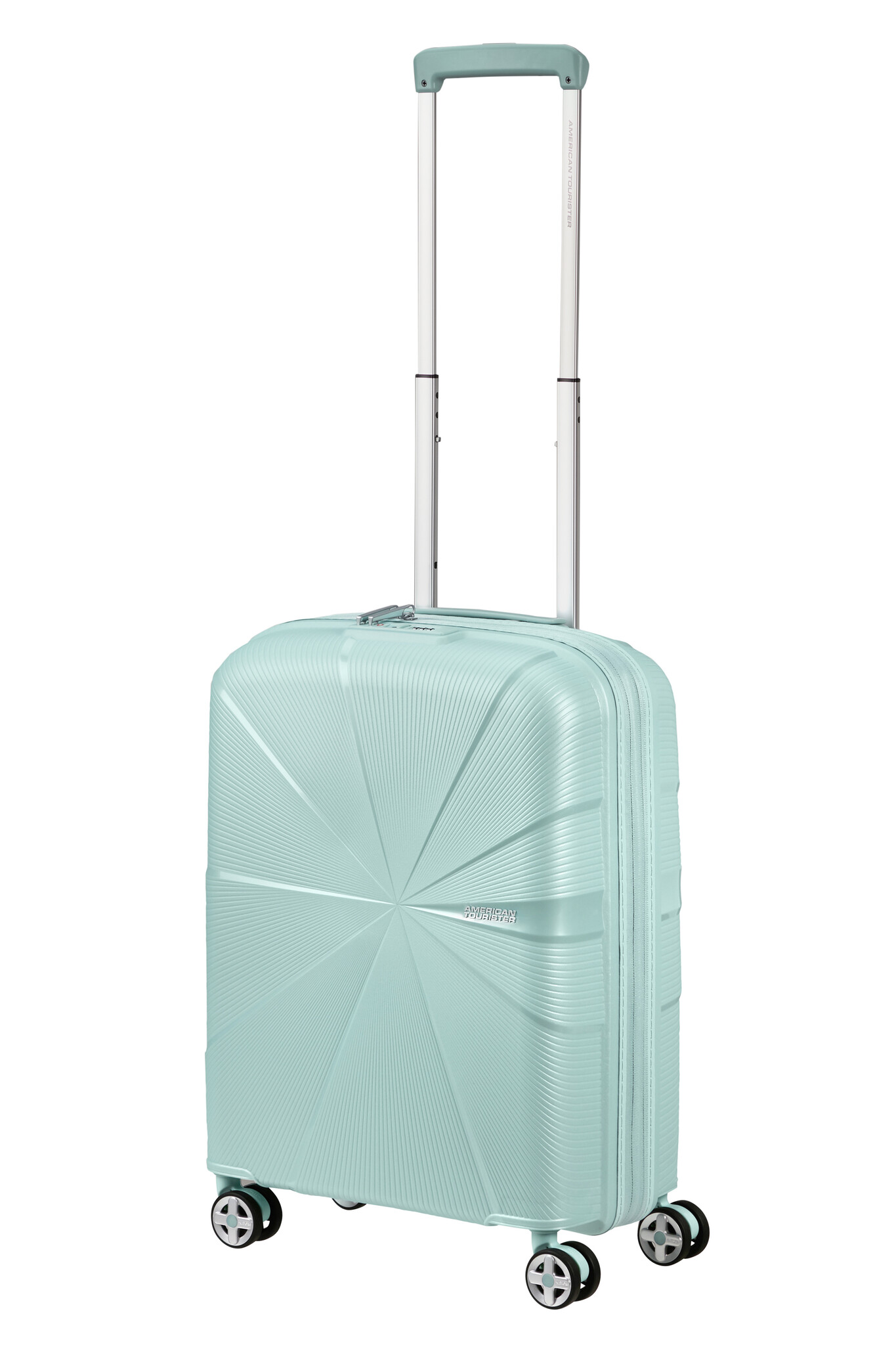 American Tourister AT Starvibe spinner 55cm expandable metallic surf blue