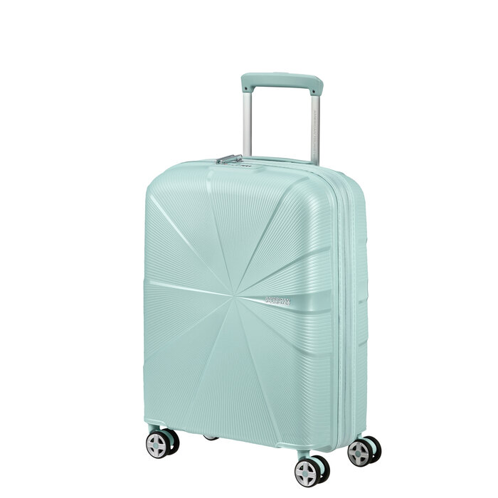 American Tourister AT Starvibe spinner 55cm expandable metallic surf blue