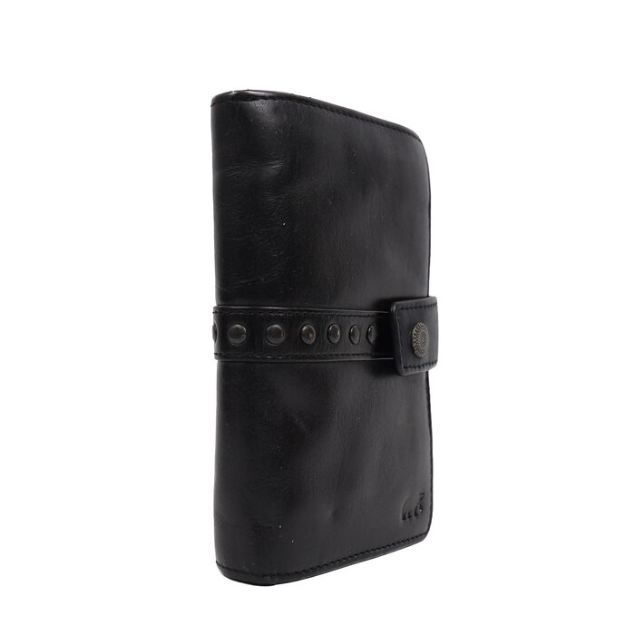 Bear Design Bear Design Sanne ritsportemonnee met studs  zwart