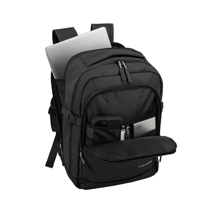 Travelite Kick Off 14" laptop-cabin rugtas zwart