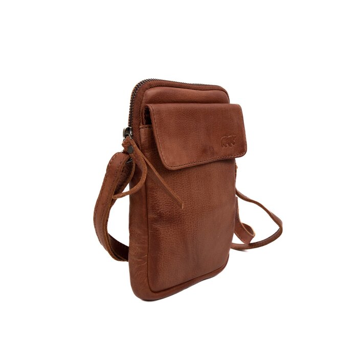 Bear Design Bear Design Igor schoudertasje cognac