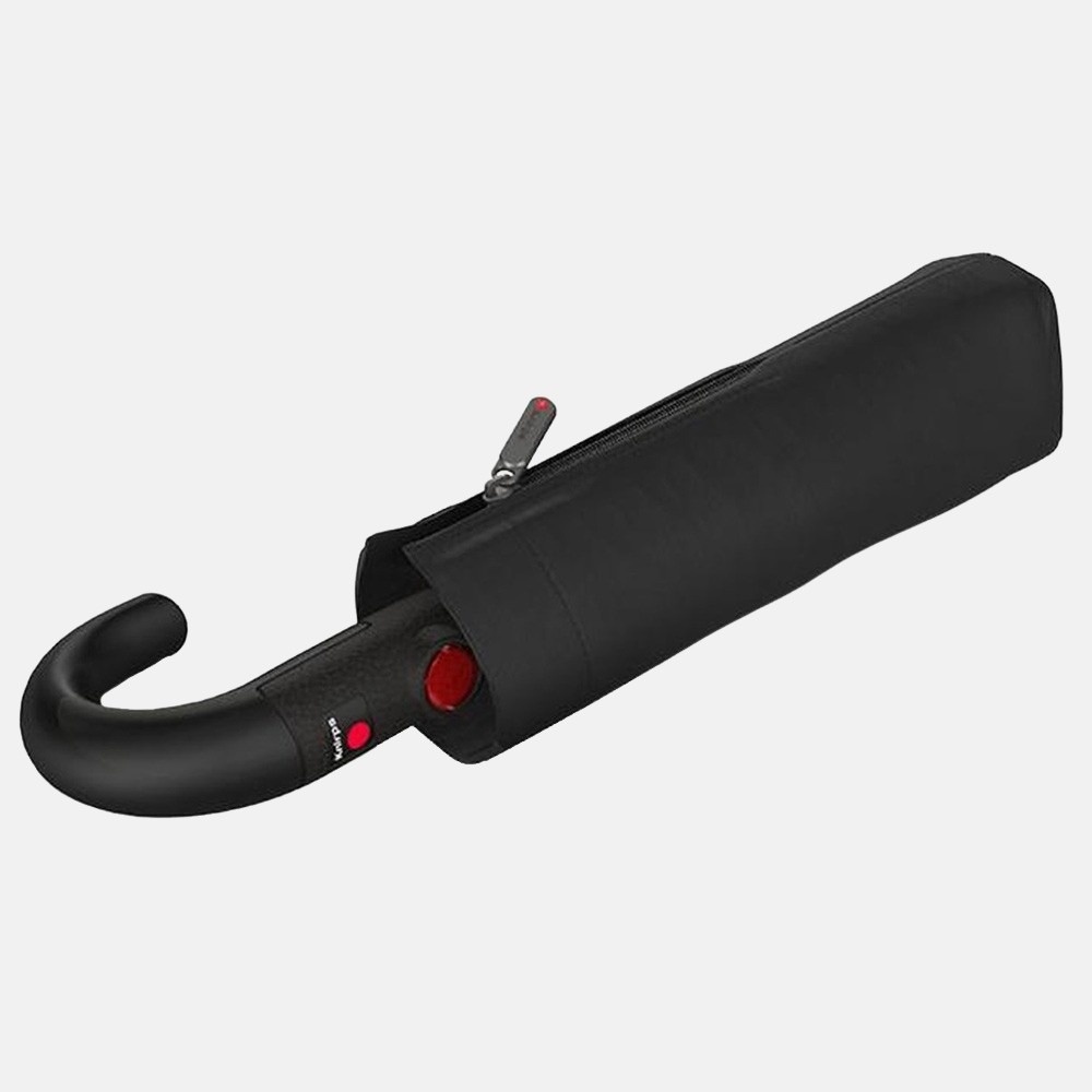 Knirps T.260 duomatic opvouwbare paraplu met krom handvat zwart