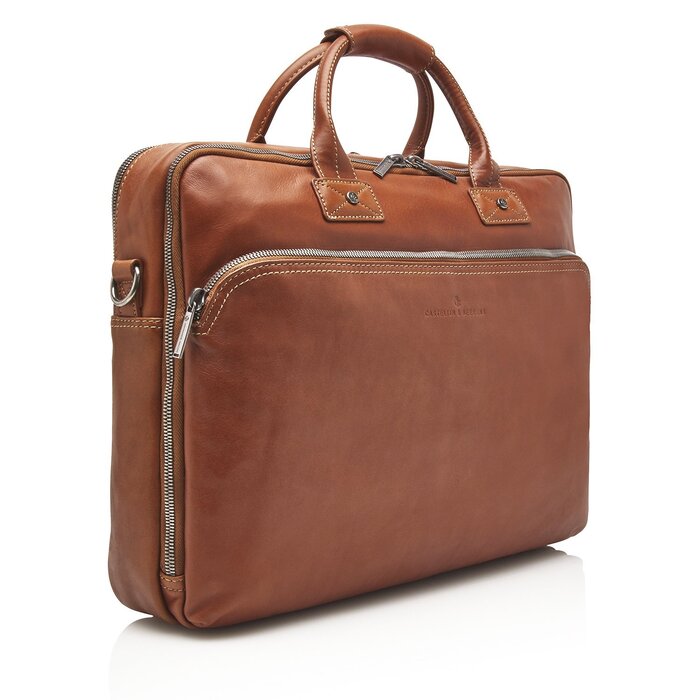 Castelijn en Beerens Firenze Business Laptoptas 17" + tablet RFID bruin