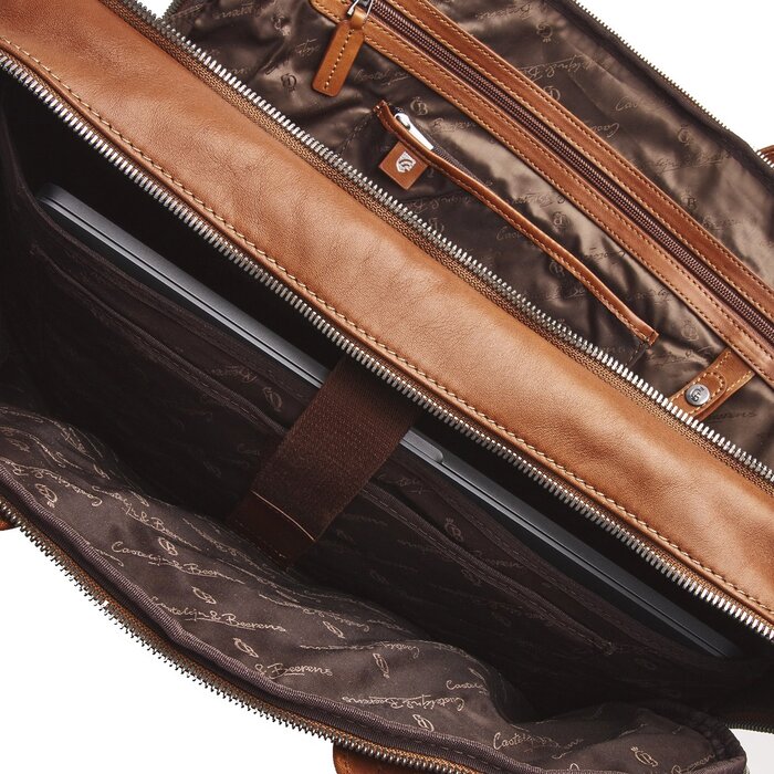 Castelijn en Beerens Firenze Business Laptoptas 17" + tablet RFID bruin