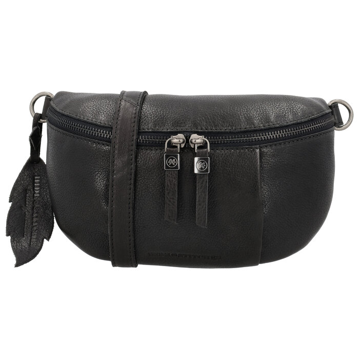 Hide&Stiches Hide&Stiches crossbody-heuptas zwart