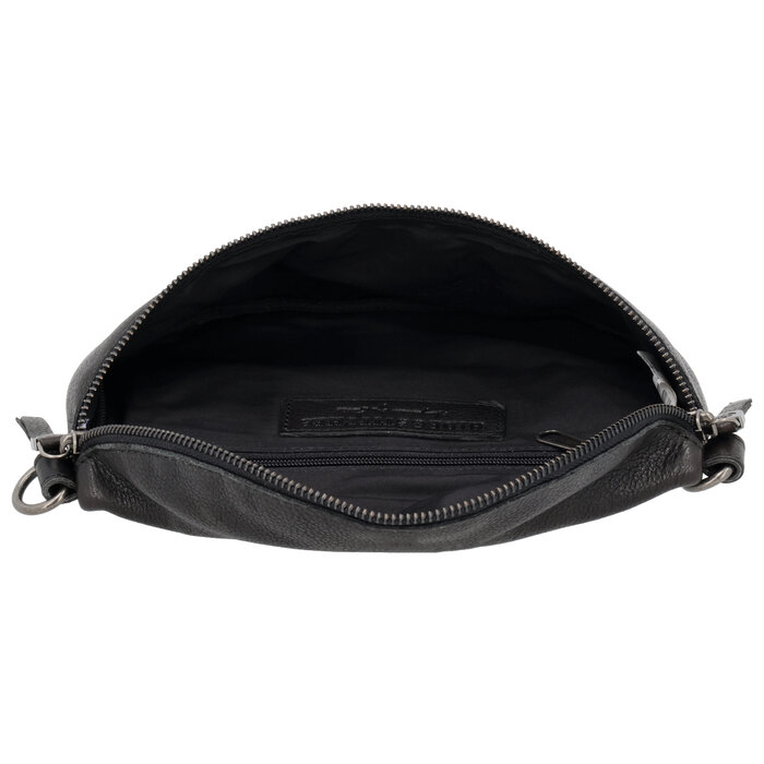 Hide&Stiches Hide&Stiches crossbody-heuptas zwart