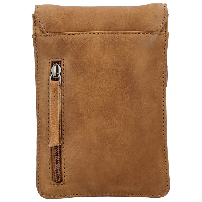 Hide&Stiches Hide&Stiches telefoontasje bruin