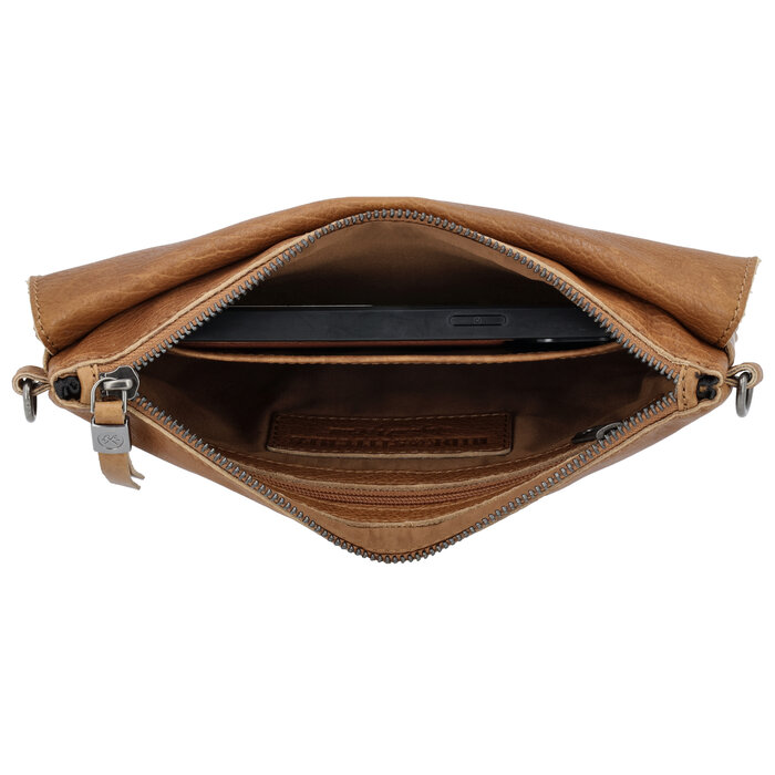 Hide&Stiches Hide&Stiches crossbody-schoudertas bruin