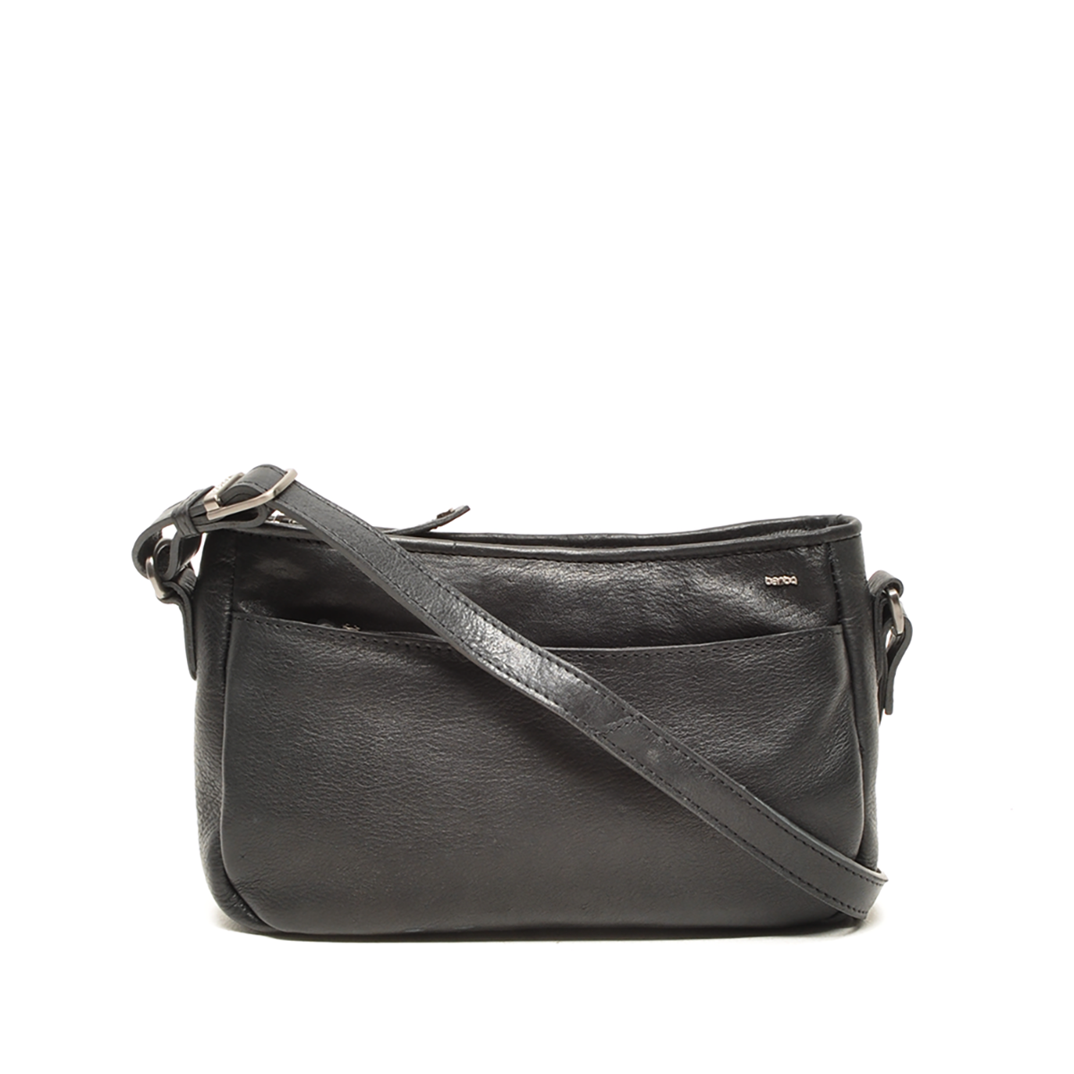 Berba Berba Lucca leren crossbody-tas 335-043-00 Zwart