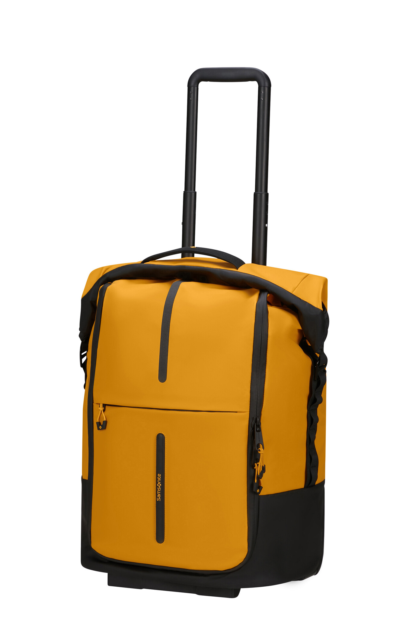 Samsonite Samsonite Ecodiver foldable duffle met wielen 4-in-1 geel