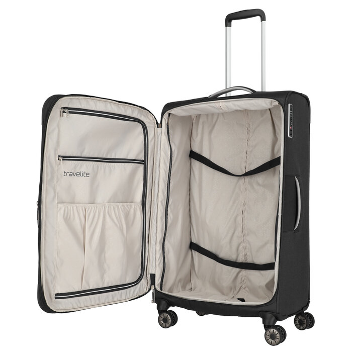 Travelite Travelite Miigo 4-wiel trolley L-77cm -96L zwart
