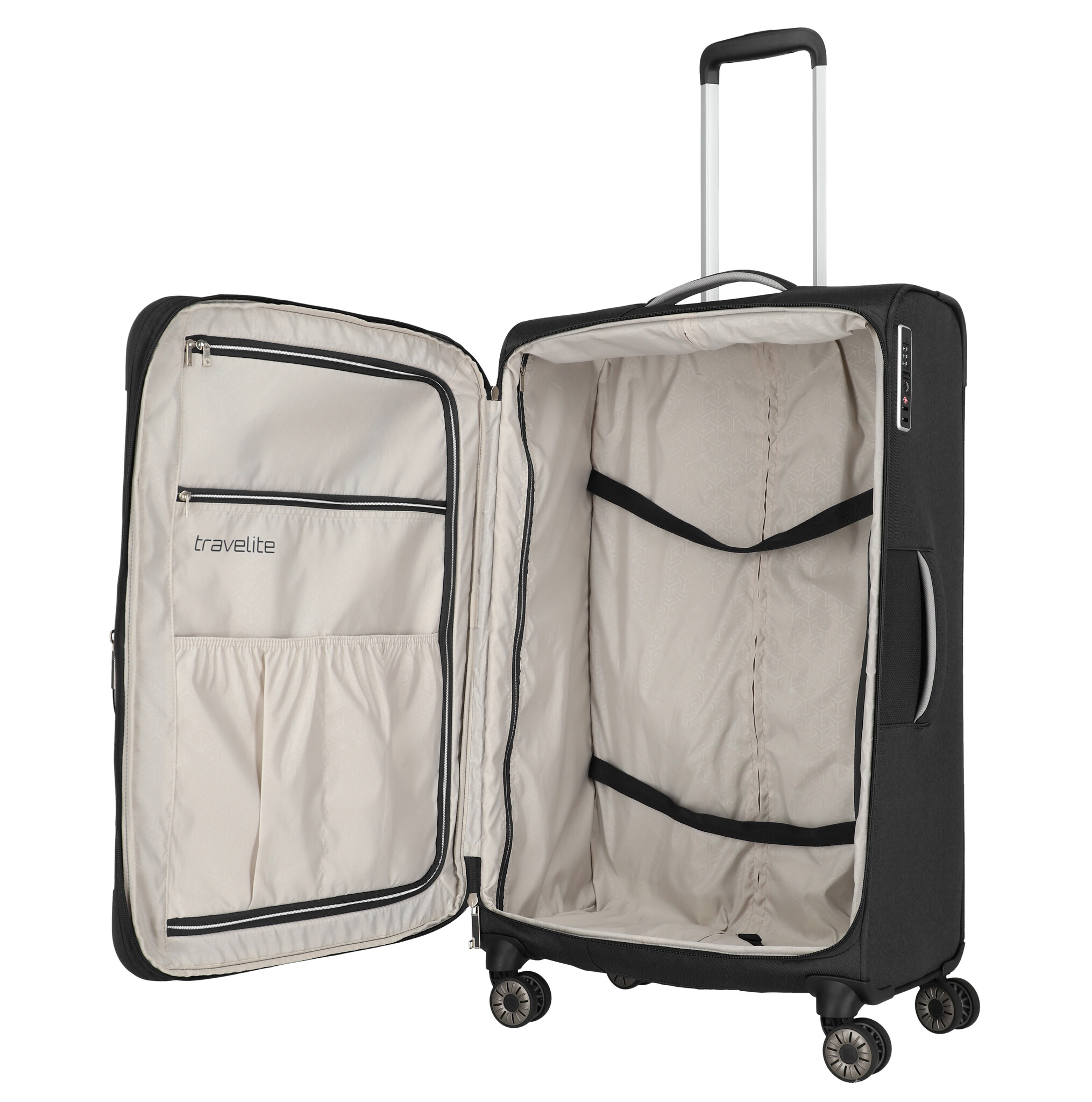 Travelite Travelite Miigo 4-wiel trolley L-77cm -96L zwart