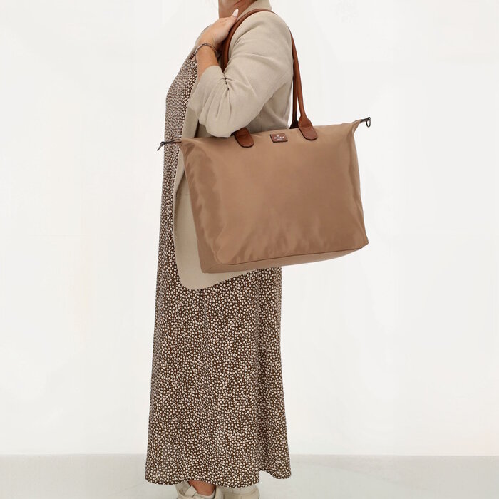 Charm London Charm london Buckingham laptoptas 15,6 inch taupe