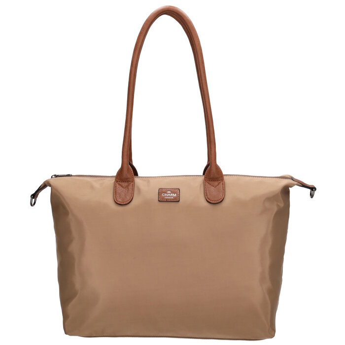 Charm London Charm london Buckingham laptoptas 15,6 inch taupe