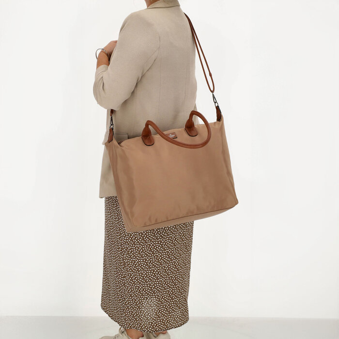 Charm London Charm london Buckingham laptoptas 15,6 inch taupe