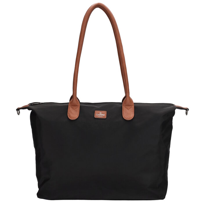 Charm London Charm london buckingham laptoptas 15,6 inch zwart