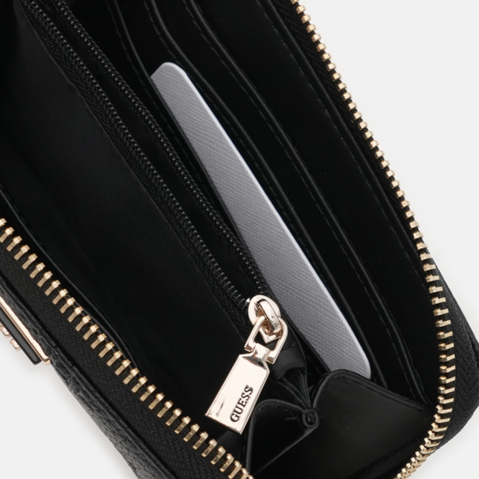 GUESS Guess Cresidia SLG medium ritsportemonnee zwart