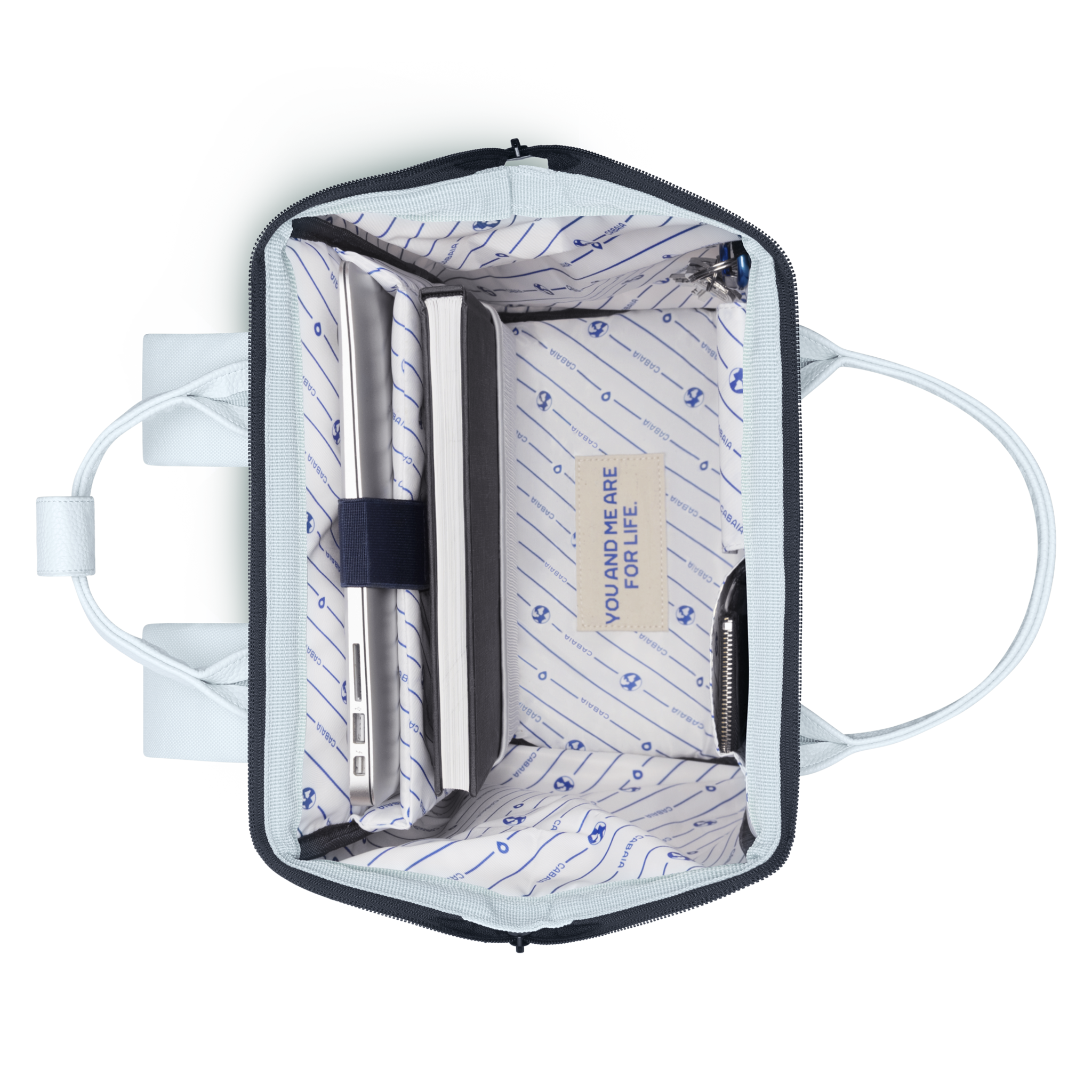 Cabaia Cabaia dventurer M 14" laptop-rugtas Puntarenas light blue