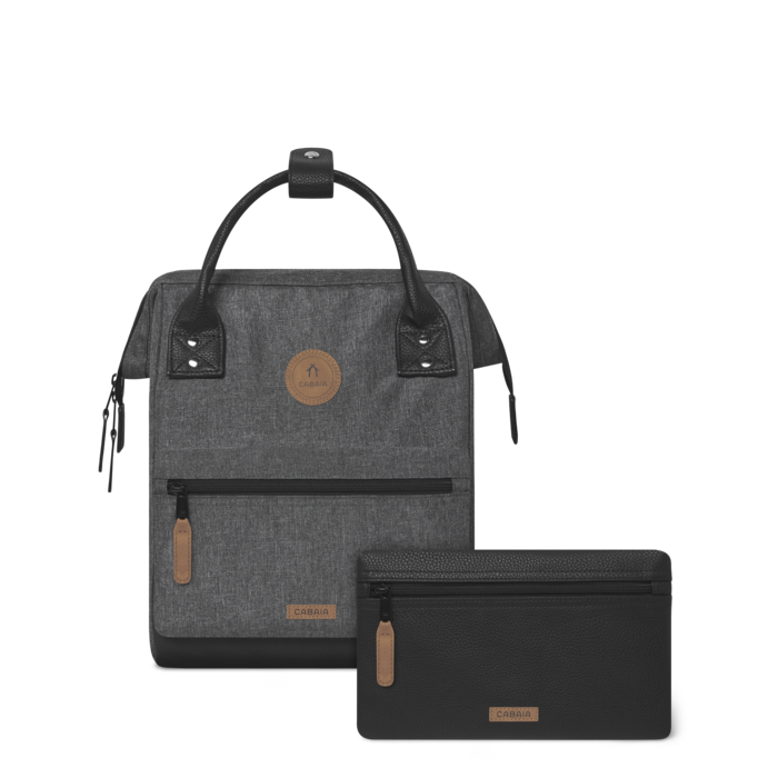 Cabaia Cabaia Adventurer M 14" laptop-rugtas Luxembourg dark grey melanged